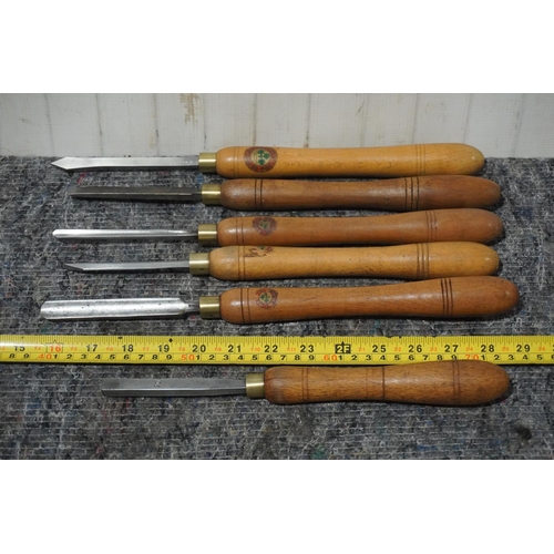 498 - 6 Small Marples turning chisels