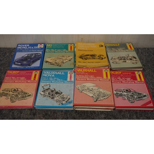 597 - 10 Assorted Haynes manuals including MG Midget