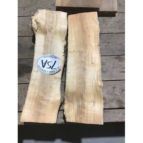 75A - Box wood, 2 half rounds 17x5