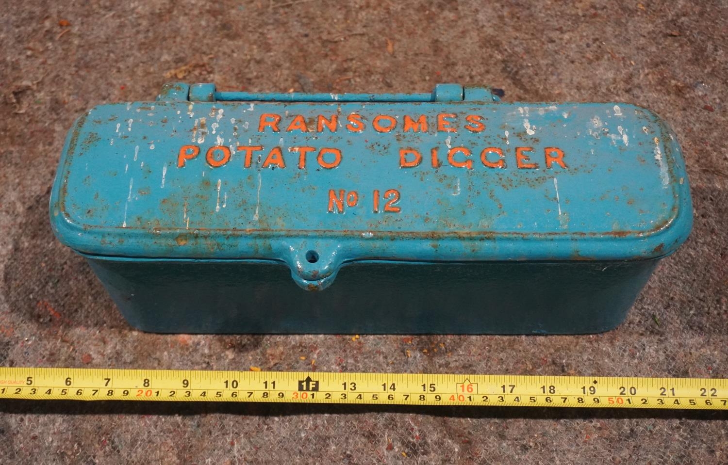 Cast tool box- Ransomes potato digger No.12