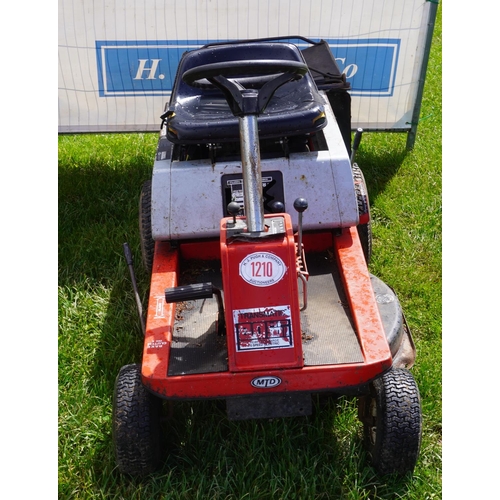 1210 - MTD 8 HP ride on lawn mower