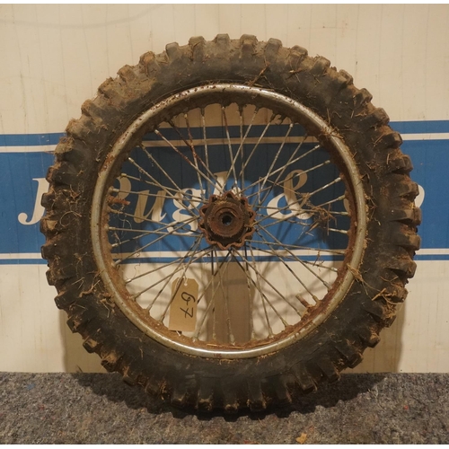 86 - BSA Wheel and tyre