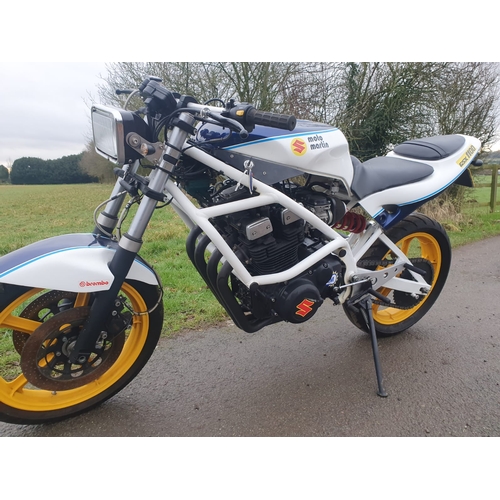 833A - Moto Martin Suzuki GSX 1100EZ  race bike. 1985. Rebuilt by Griffs Reality motor works in 2008/9. The... 