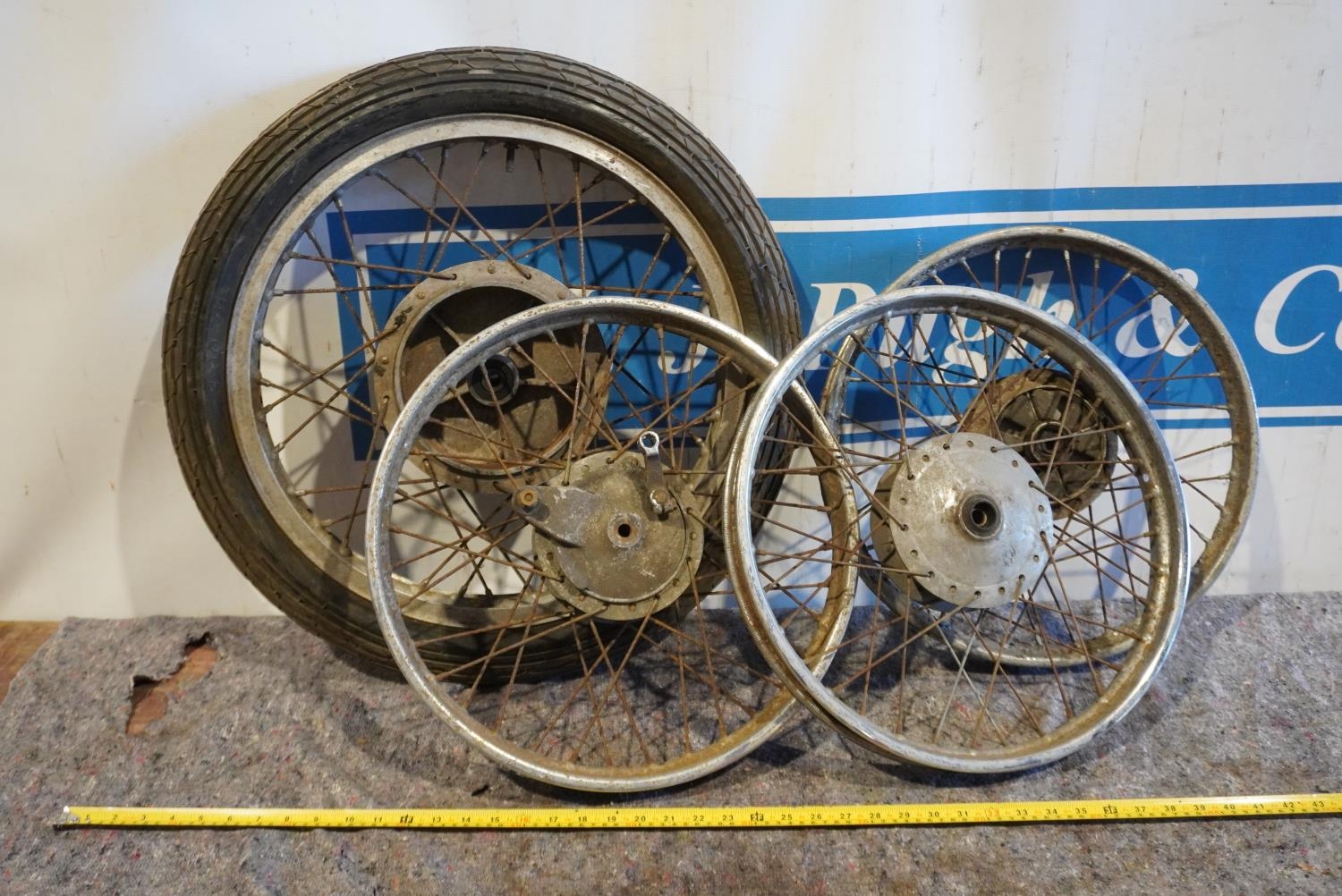 4 Assorted Japanese and Italian wheel rims