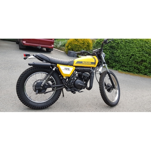 984 - Suzuki TS125 motorcycle.1978. This bike has recently been restored. No docs