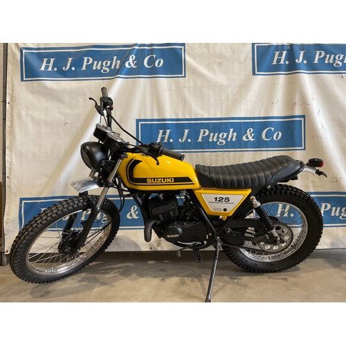984 - Suzuki TS125 motorcycle.1978. This bike has recently been restored. No docs