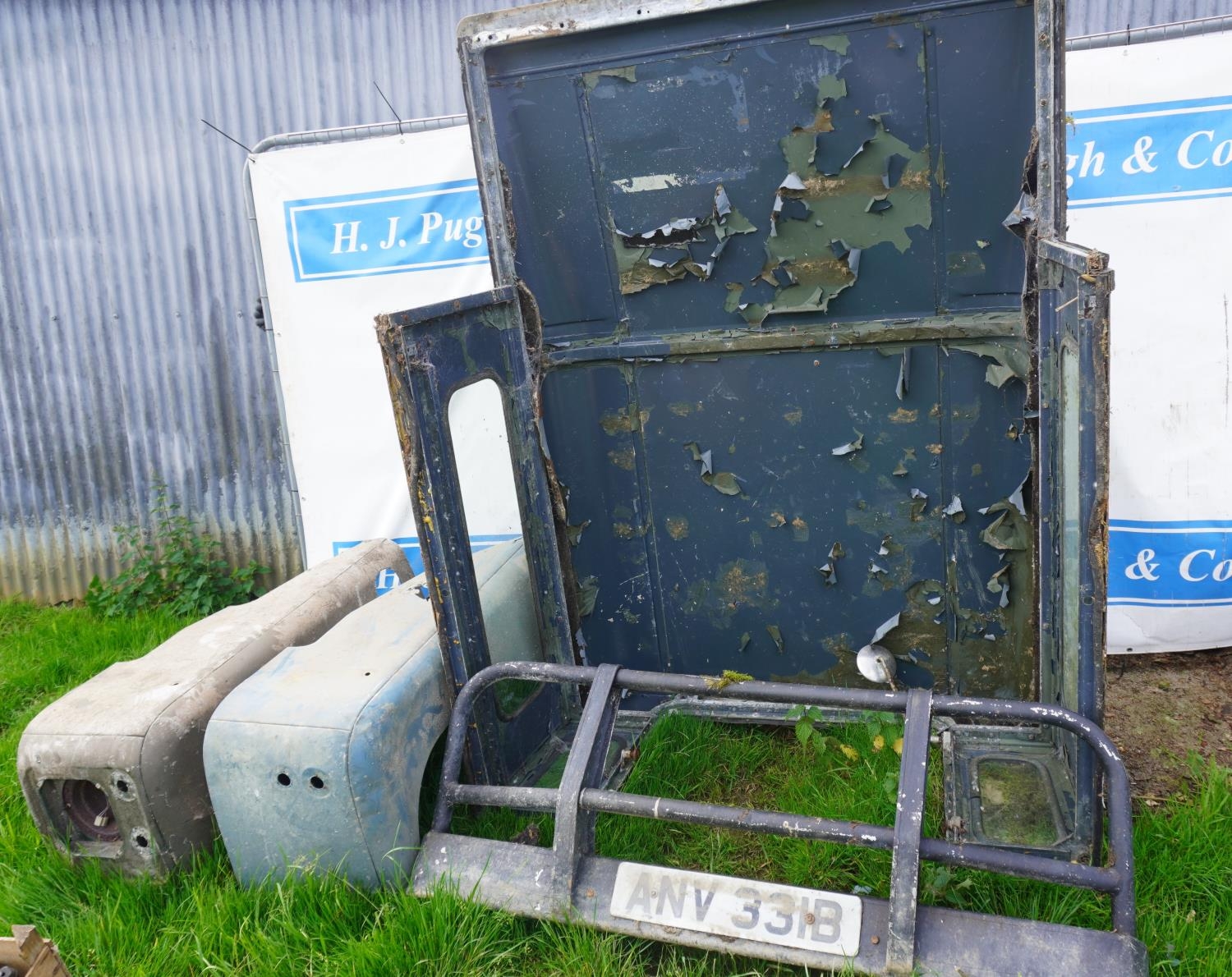 Land Rover front panels, guard and hard top