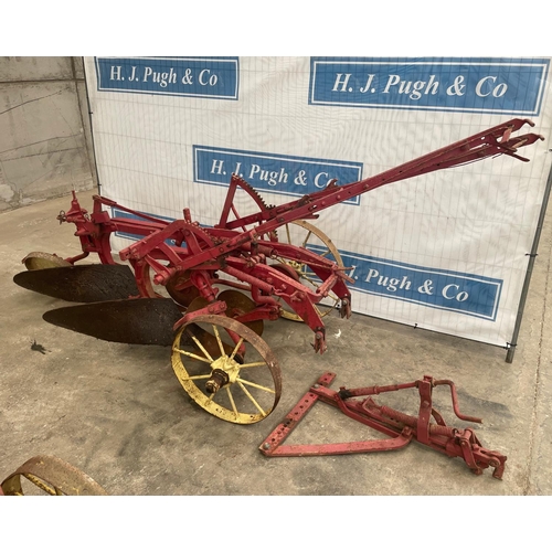 109 - International 2 furrow trailed plough, older restoration