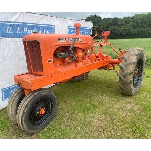 132 - Alice Chalmers WC tractor, early restoration, runs and drives, sn C127427