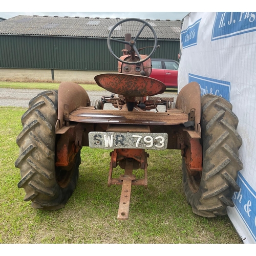 133 - Alice Chalmers D270 tractor, quite original, runs and drives, sn 793