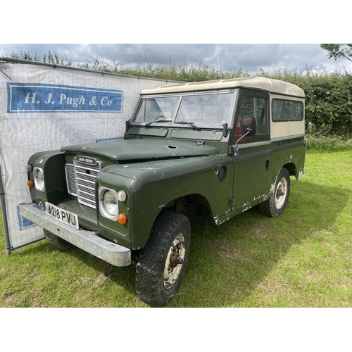 145 - Land Rover Series 3 hard top diesel. 1984. Runs but needs attention, Reg. A218 PVJ sorn. Supplied by... 