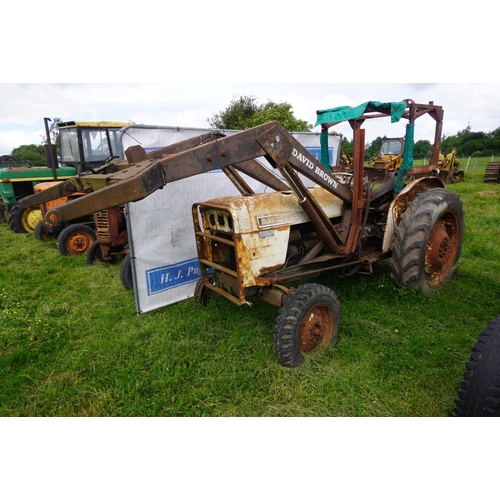 136 - David Brown 990 Selectomatic tractor with loader Reg. PDD 894G