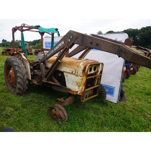 136 - David Brown 990 Selectomatic tractor with loader Reg. PDD 894G