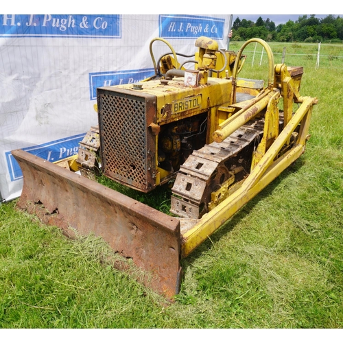 161 - Bristol Taurus crawler tractor. SN. 11354 with dozer blade