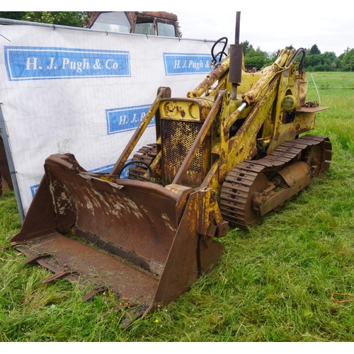 167 - Massey 244 crawler tractor and blade