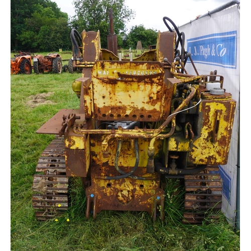 167 - Massey 244 crawler tractor and blade