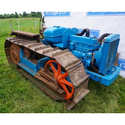 171 - Fordson Major County full track crawler tractor. Part restored