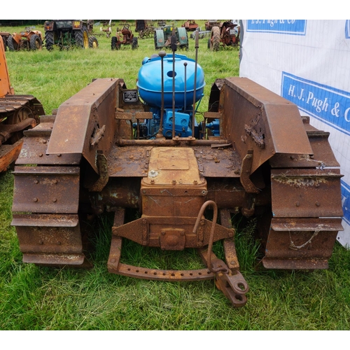 171 - Fordson Major County full track crawler tractor. Part restored