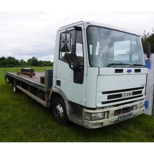 178 - Ford Iveco Cargo 75 E15 beaver tail lorry 20ft. Reg. R361 EMV. V5 & history