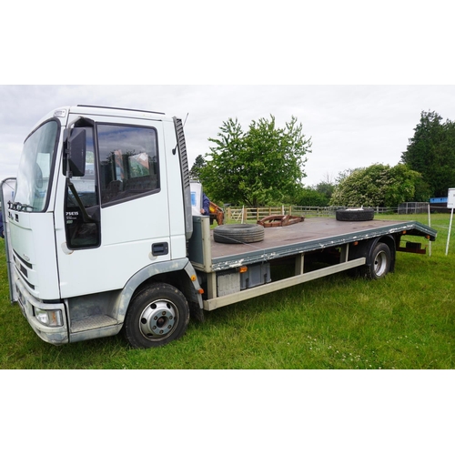 178 - Ford Iveco Cargo 75 E15 beaver tail lorry 20ft. Reg. R361 EMV. V5 & history