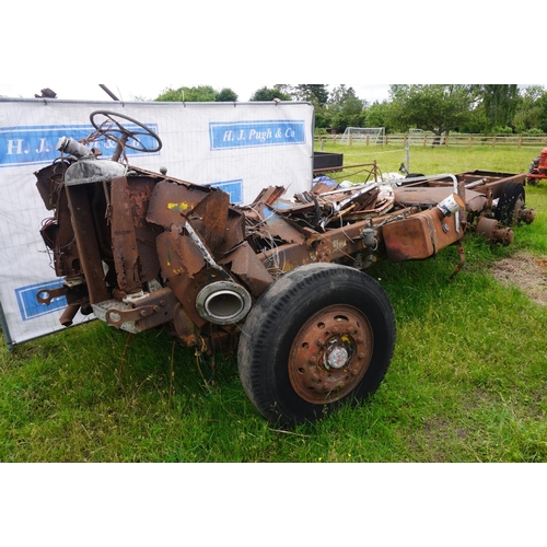 202 - Sentinel lorry chassis, rare tandem axle