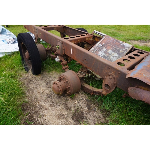 202 - Sentinel lorry chassis, rare tandem axle