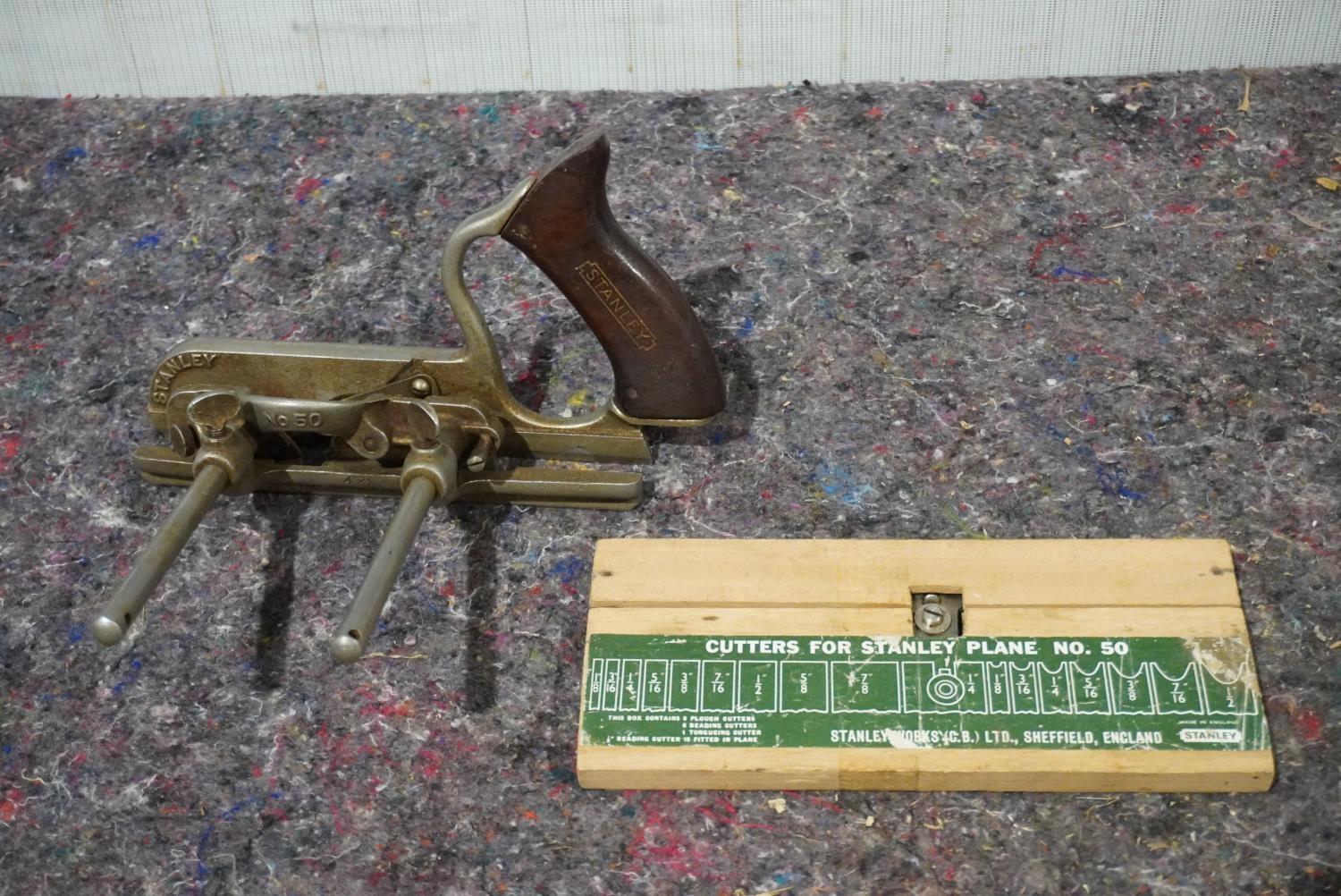 Stanley No.50 combination plane with full set of cutters