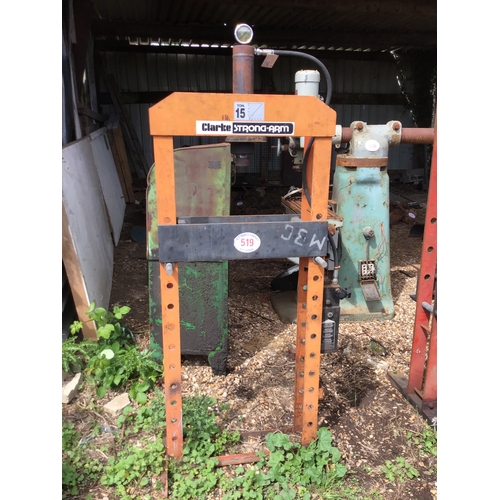 519 - Clarke strong arm 15ton press