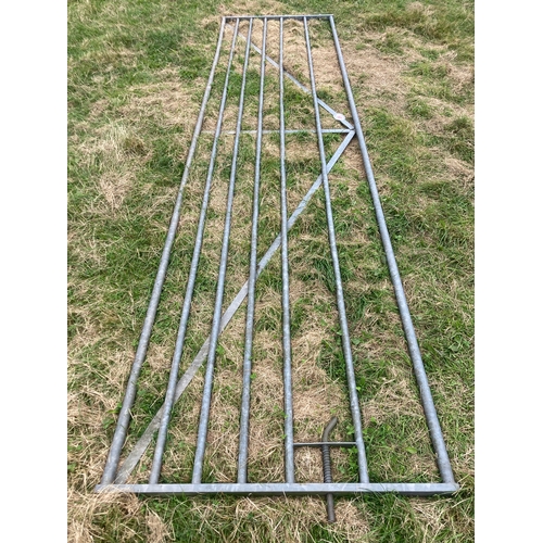 89 - Galvanised gate 12ft