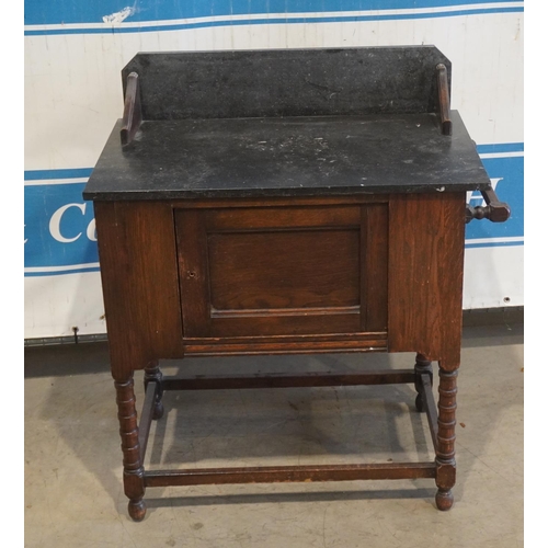 124 - Marble top washstand 36x30