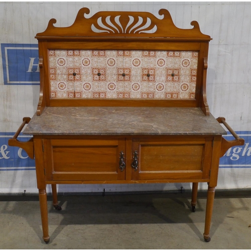 171 - Marble top washstand 53x50