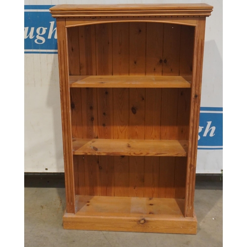 218 - Pine open fronted bookcase 48x30