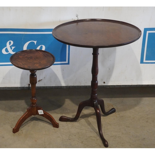 83 - Mahogany tilt top table 22