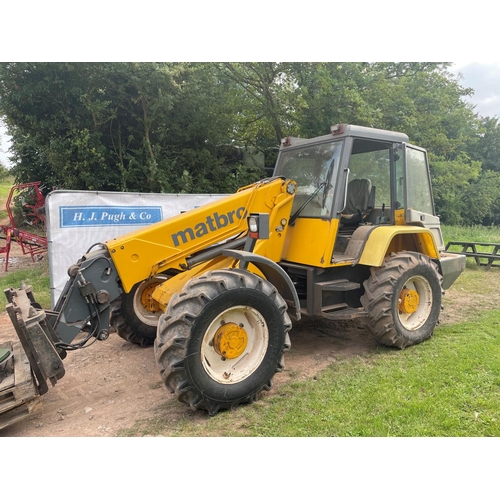 Matbro TR250 loader, 7800hrs. Reg. K682 KYD. GWO