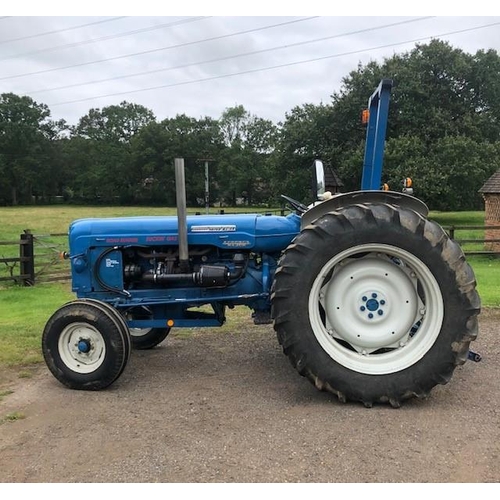 121 - Fordson Major tractor with Ford Cargo 6 cylinder engine, new power steering. 38