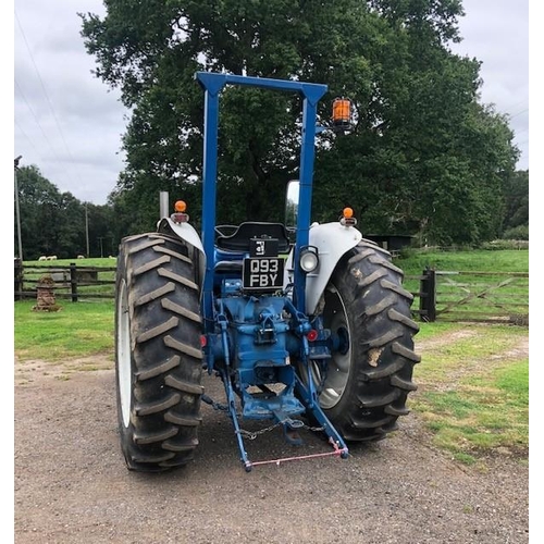 121 - Fordson Major tractor with Ford Cargo 6 cylinder engine, new power steering. 38