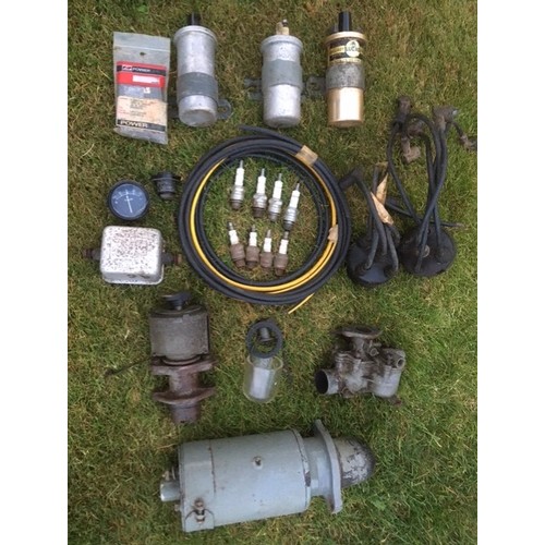 166 - Assortment of Ferguson TEA20 electrical and fuel items