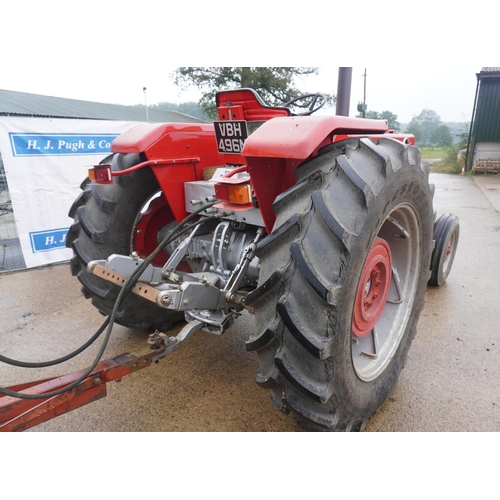 100 - Massey Ferguson 1080 tractor. Working order, used for ploughing and road runs, swinging drawbar, 4 s... 