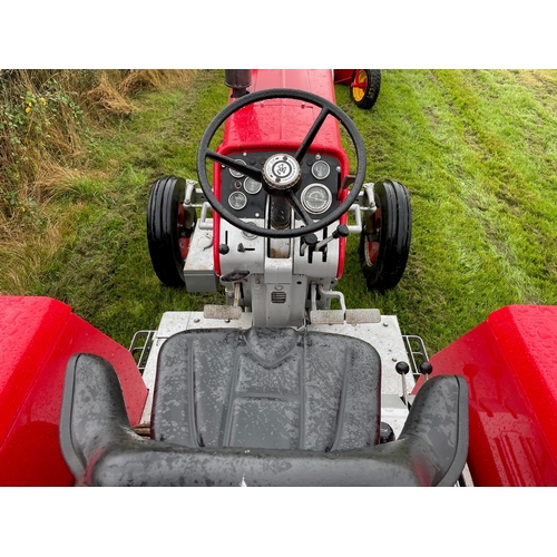 100 - Massey Ferguson 1080 tractor. Working order, used for ploughing and road runs, swinging drawbar, 4 s... 