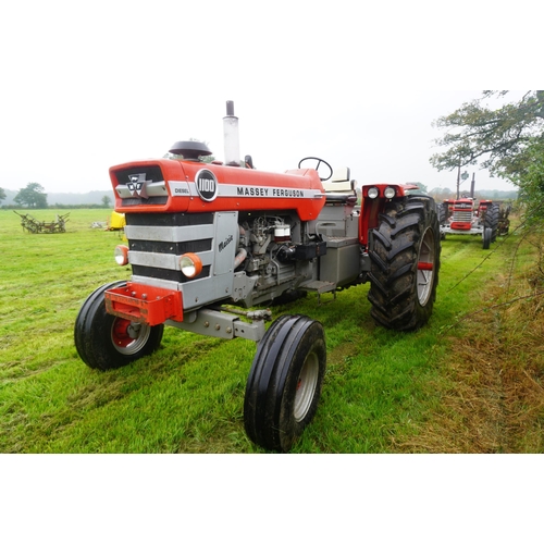 101 - Massey Ferguson 1100 tractor. Working order, used for ploughing, swinging drawbar, 4 spool valves, P... 