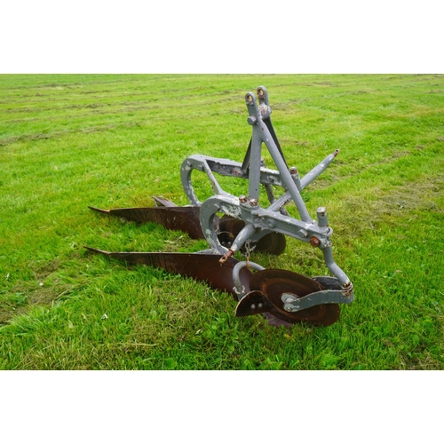 71 - Ferguson Sherman 2 furrow plough, complete, badged