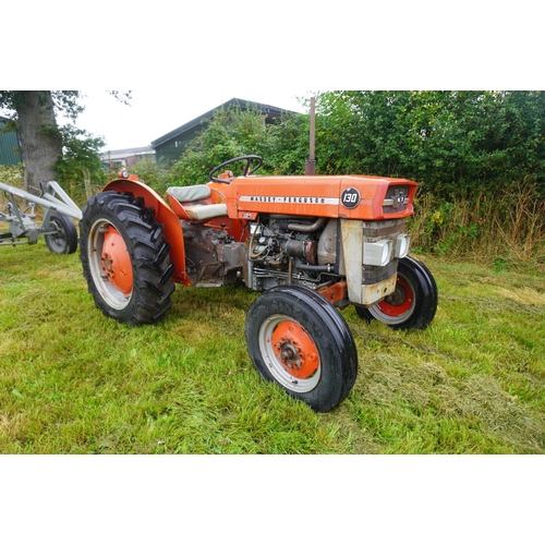 94 - Massey Ferguson 130 tractor, very good tyres, used hay making. SN.372188