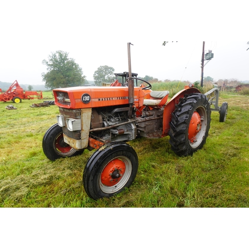 94 - Massey Ferguson 130 tractor, very good tyres, used hay making. SN.372188