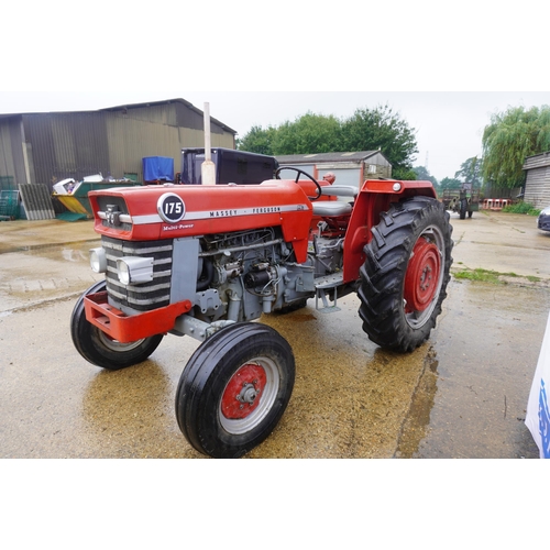 97 - Massey Ferguson 175 Multi Power tractor. Good order, working on the farm, pick up hitch, PAVT wheels... 