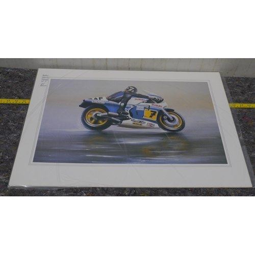 192 - 25 Prints of Barry Sheene Suzuki no.7 24 x 18