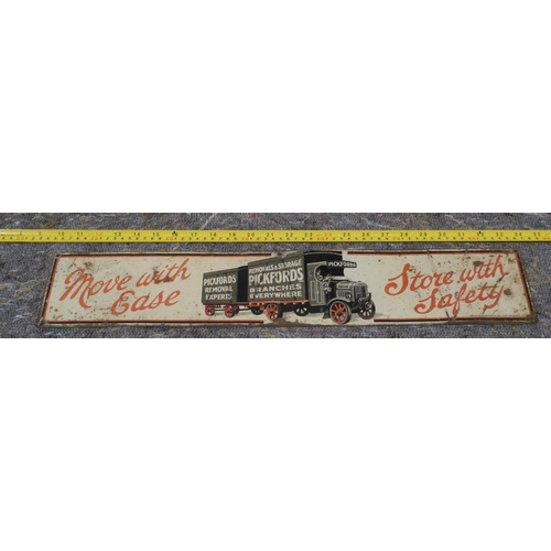 261 - Tin sign - Pickfords 24 x 4.5