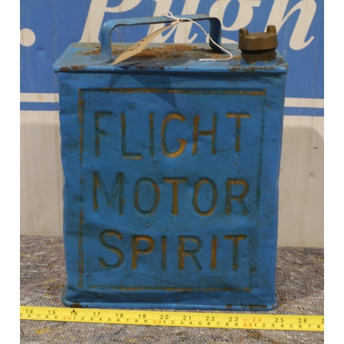 79 - 2 gallon fuel can - Flight motor spirit