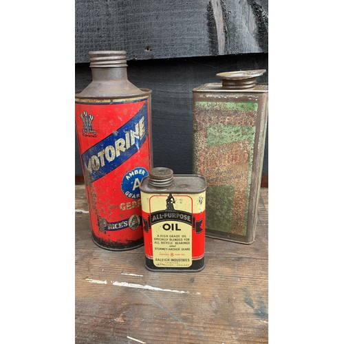 136 - 3 oil bottles including Motorine