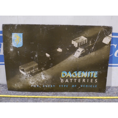 291 - Tin sign - Dagenite batteries 30 x 20