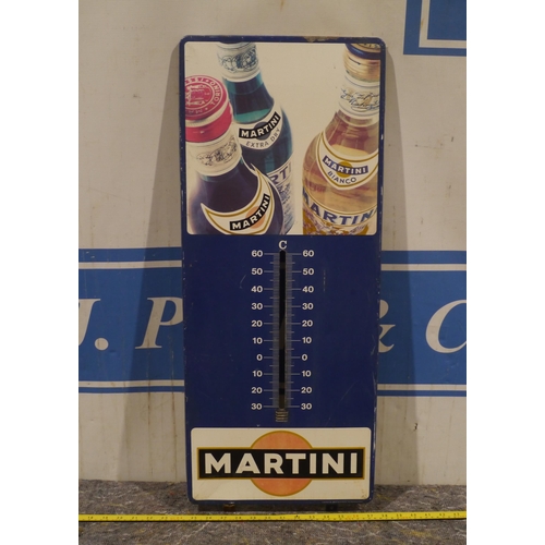 331 - Tin sign - Martini thermometer 31 x 13